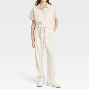 Women's Universal Thread Cream Jumpsuit